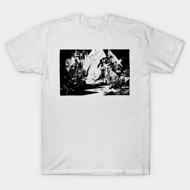 Hellboy and Friends (and Enemies) T-Shirt by dumb stuff, fun stuff